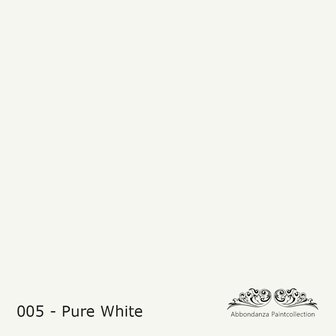 Abbondanza Soft Silk krijtlak Pure White 005 