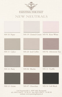 Painting the Past kleurenkaart New Neutrals